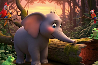 create best ai animation story, ai video art,3d cartoon for kids