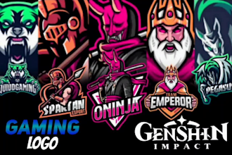 design gaming mascot sports logo