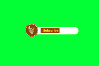 make green screen video follow and subcribe button