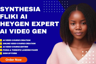 create online course, elearning videos with synthesia, heygen, fliki ai, youtube