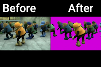 make a green screen for any video