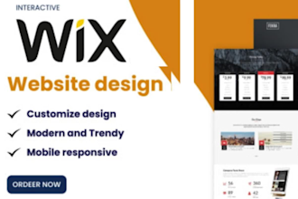 design interactive wix website, redesign wix website, wix seo, wix expert