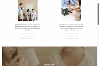 design photoshop or PSD web template, figma website design