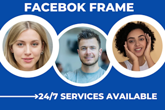 design your facebook, instagram and cartoon frames in 24hours