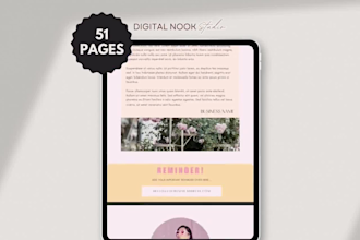 design professional ebooks, workbooks, pro PDF lead magnets, stan store