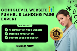 build gohighlevel landing page website sales funnel ghl pro