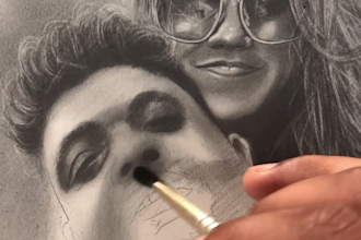 draw realistic pencil portrait