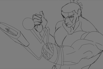 make a traditional 2d animation anime style or other styles
