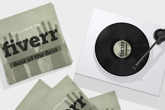 create vinyl record loop video