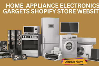 design premium home appliance gadget electronic website