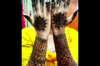 provide henna and the videos for your social media uploads