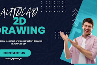 draw electrical and construction drawing in autocad 2d