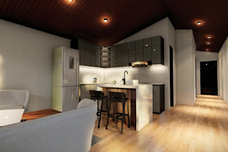 transform design and 3d rendering shipping containers