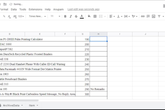 create script to archive, save data to another sheet on save button