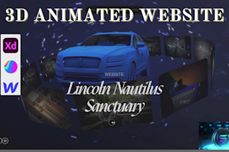 3d animated website 3d crypto interactive website spline three js webgl r3f nft
