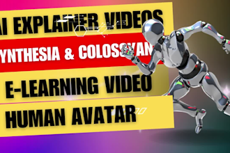 create ai elearning course videos with synthesia and colossyan