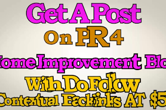 guest post on PR 4 home improvement blog