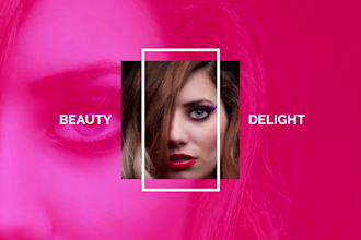 do cinematic fashion and beauty slideshow promo video