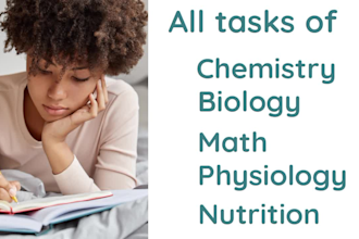 be your general organic chemistry biology physiology math tutor