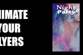 animate your flyer or poster for social media