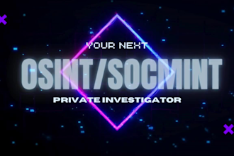 happily be your private osint and socmint investigator