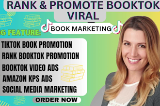 viral tiktok booktok promotion booktok ebook marketing book rank book kdp ads