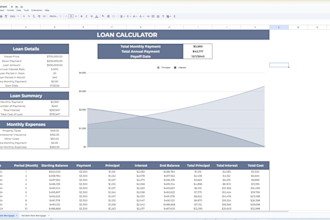create a custom loan amortization and debt payoff plan