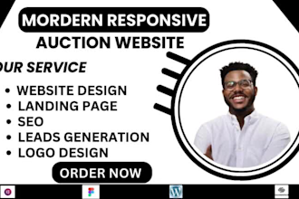 build a professional auction website with bidding website multivendor website