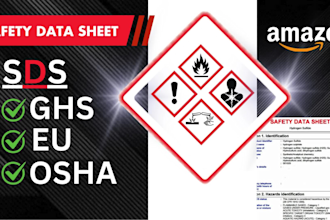 create professional ghs and osha compliant safety data sheets sds