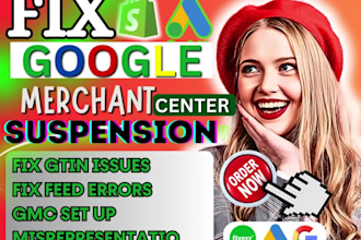 fix google merchant center representation, fix gmc, merchant suspension, gmc,