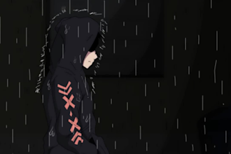 create a 2d animation in japanese anime style
