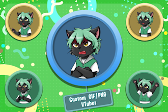 design png tuber live2d vtuber for streamer