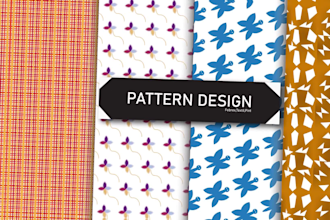 create vector textile unique and attractive kids pattern design