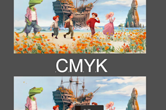 convert rgb image to cmyk within 1 hour
