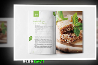 design cookbook, recipe ebook, ebook layout, kindle book layout