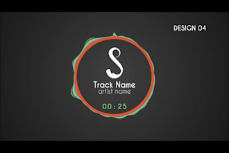 create these 4 music visualizations or song audio spectrums
