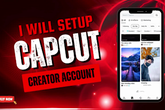 setup capcut creator account upload your own temaplates