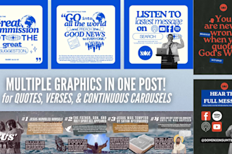 create graphics for your church social media sermon series and events