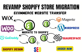 shopify site migration godaddy magento woocommerce wix to shopify store expert