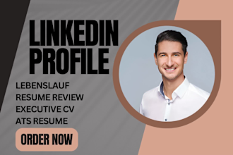 lebenslauf linkedin profile resume review linked in profile create executive cv