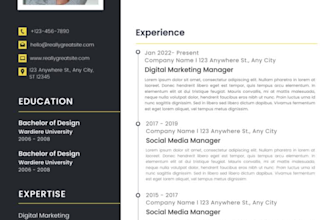 write a CV for your job, ,school or college