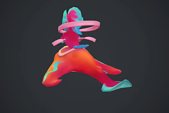 create 3d stylized, anime characters for video game