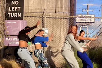dance with my group and make tiktok choreography dance video