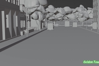 make game ready low poly 3d models with textures