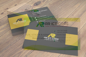 design premium clickable digital, HTML and print ready business cards