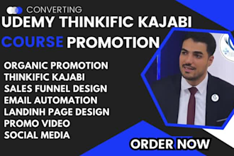 do udemy course promotion kajabi thinkific manual online course promotion