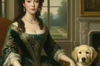 create a stunning royal portrait of people or pets