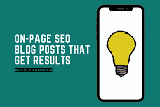 write on site SEO blog posts around travel, food, and catering
