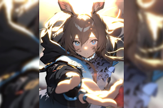 animated your 2d character, oc, anime art make it look alive