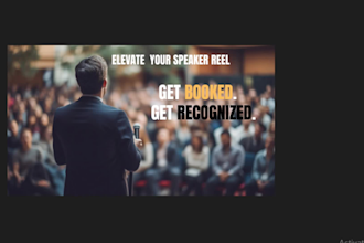 create powerful speaker sizzle reel for public speaker